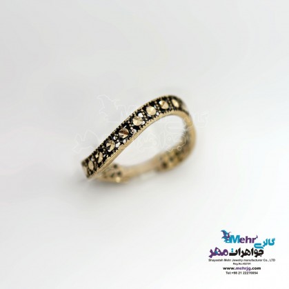 Gold Ring - Black Pen Design-MR0702